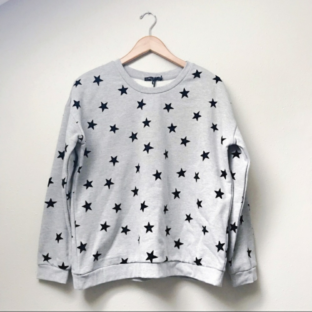 Max Jeans | Star Printed Crew neck Sweatshirt